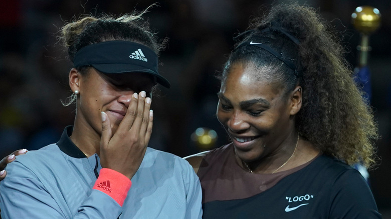 Naomi Osaka and Serena Williams after tennis final