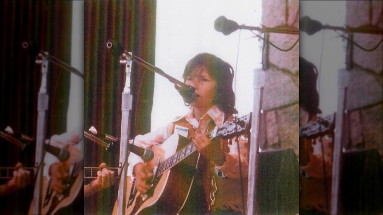 Shania Twain performing onstage in 1978