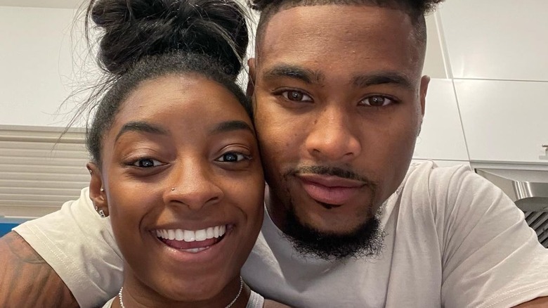 Simone Biles and Jonathan Owens together