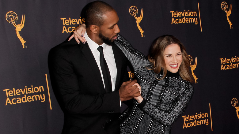 Stephen 'tWitch' Boss and wife Allison Holker posing