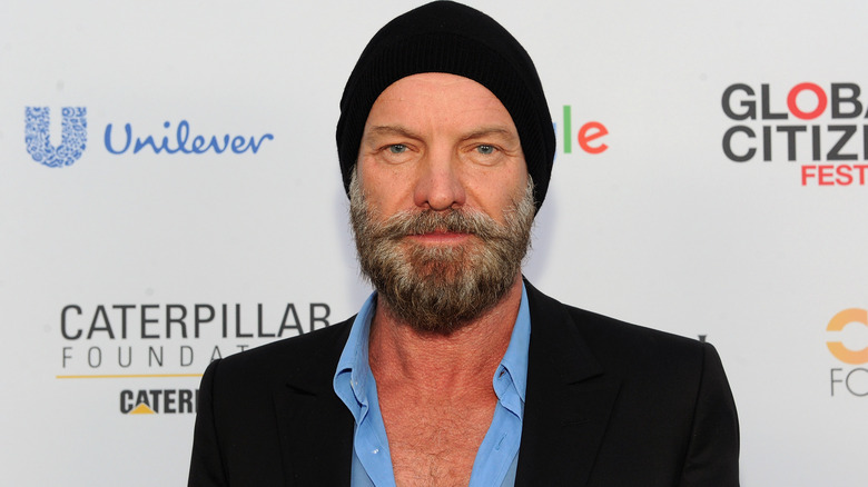 Sting in a beanie