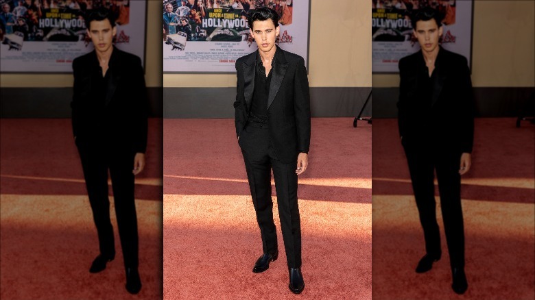 Austin Butler posing on the red carpet