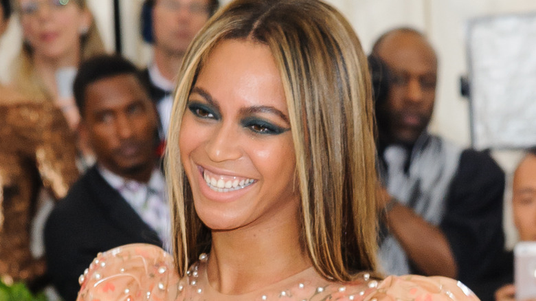 Beyonce smiling