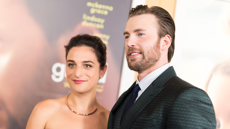 Jenny Slate and Chris Evans