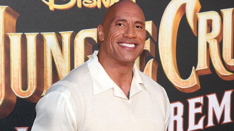 Dwayne Johnson posing