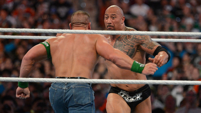 The Rock and John Cena at WrestleMania 29