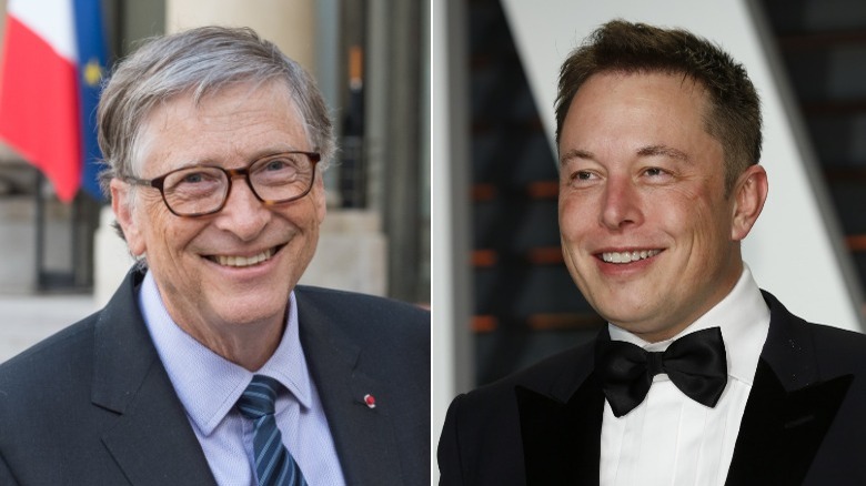 Bill Gates and Elon Musk smiling