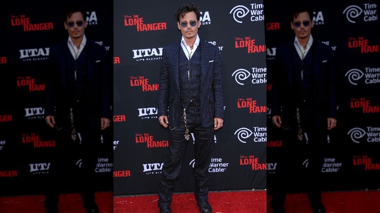 Johnny Depp and Amber Heard on the red carpet