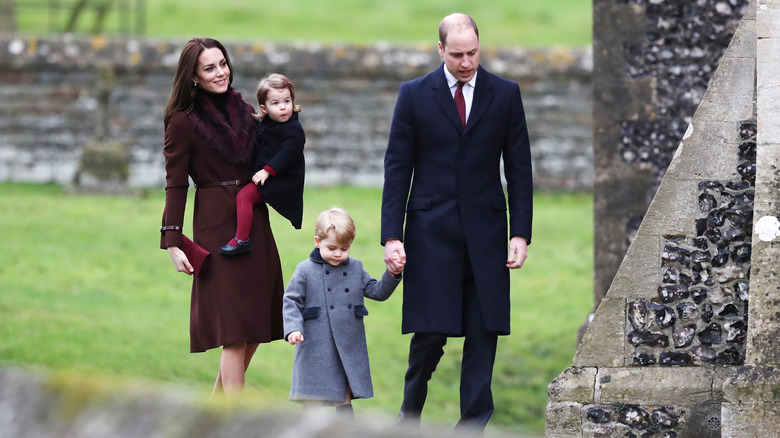 Prince William and Kate Middleton and family 