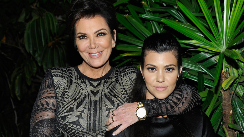 Kourtney Kardashian with her mother Kris Jenner