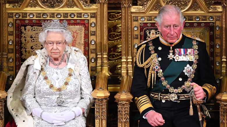 Queen Elizabeth and Prince Charles