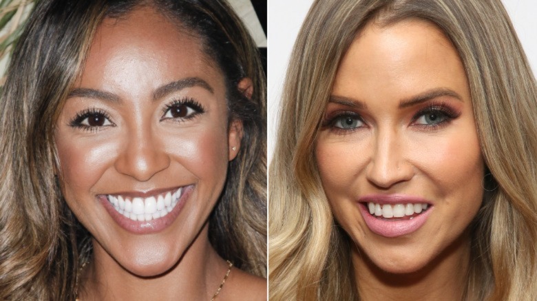 Tayshia Adams smiling, Kaitlyn Bristowe smiling