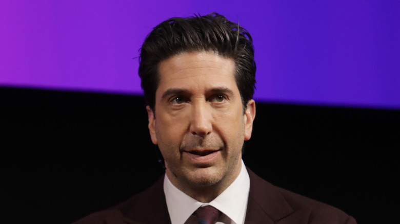 David Schwimmer wearing a suit