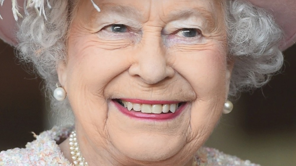 Queen Elizabeth smiling in 2017