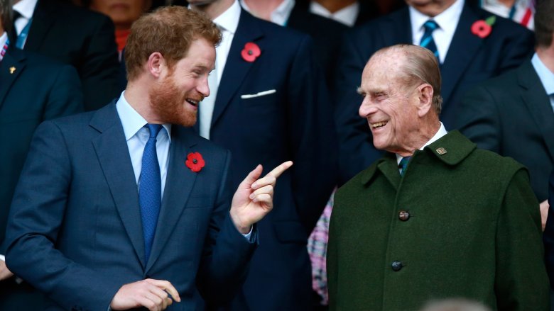 Prince Harry and Prince Philip