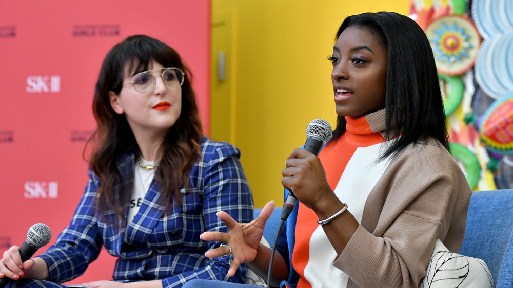 imone Biles visits the Lower Eastside Girls Club with SK-II