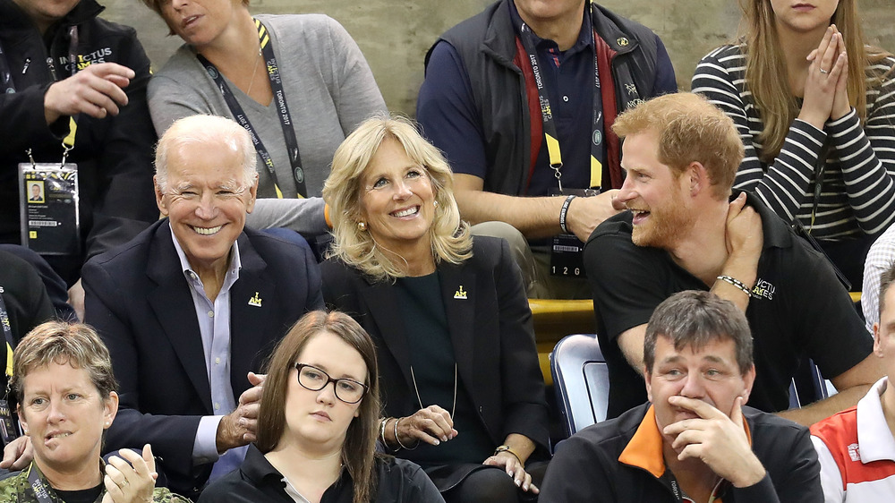 Joe and Jill Biden with Prince Harry at the Invictus Games