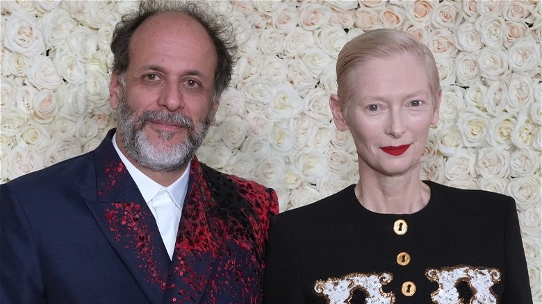 Luca Guadagnino and Tilda Swinton together