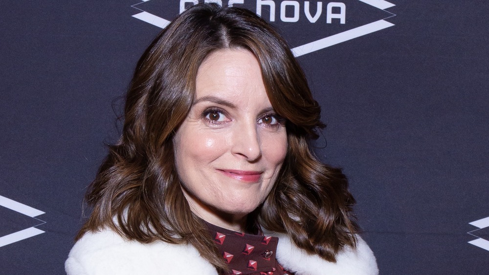 Tina Fey white coat