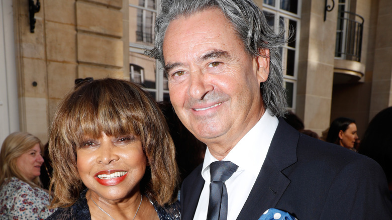 Tina Turner and Erwin Bach smiling