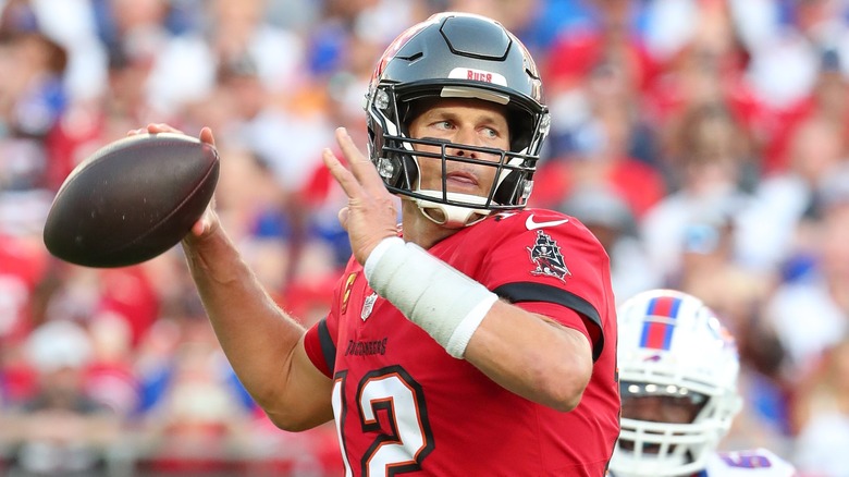 Tom Brady in Bucs helmet