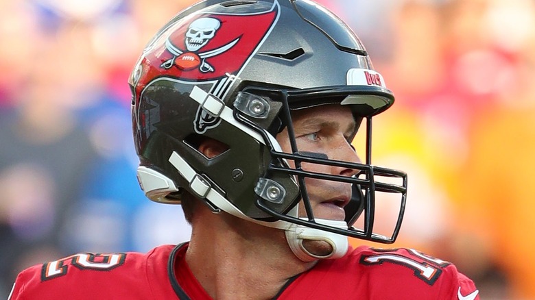 Tom Brady in Bucs helmet