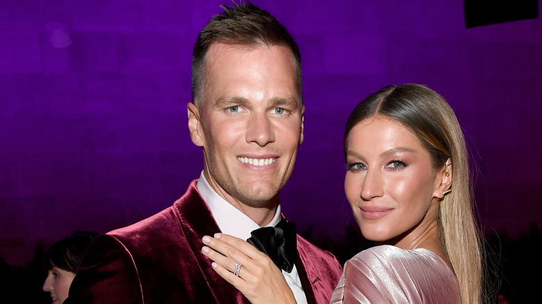 Tom Brady and Gisele Bundchen smiling