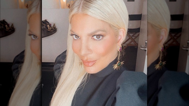 Tori Spelling Instagram selfie 