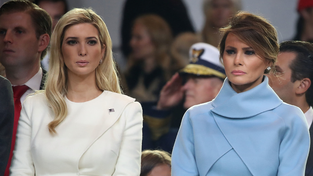 First lady Melania Trump and Ivanka Trump at White House