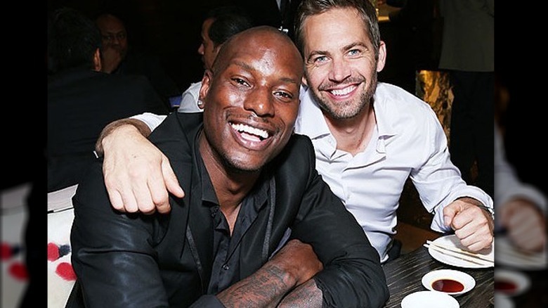 Tyrese Gibson, Paul Walker smiling