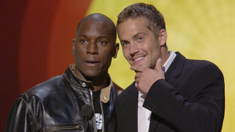 Tyrese Gibson, Paul Walker smiling