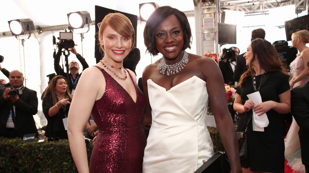 Viola Davis and Bryce Dallas Howard at the 2017 Screen Actors Guild Awards