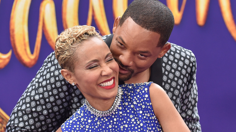 Jada Pinkett Smith and Will Smith arrives for the 'Aladdin'