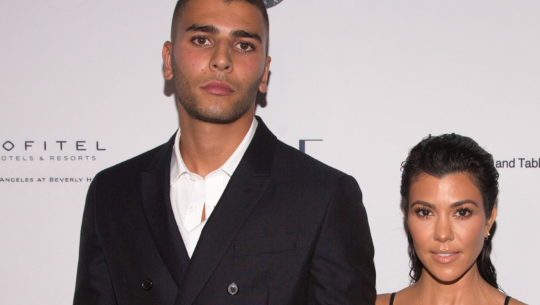 Younes Bendjima and Kourtney Kardashian red carpet