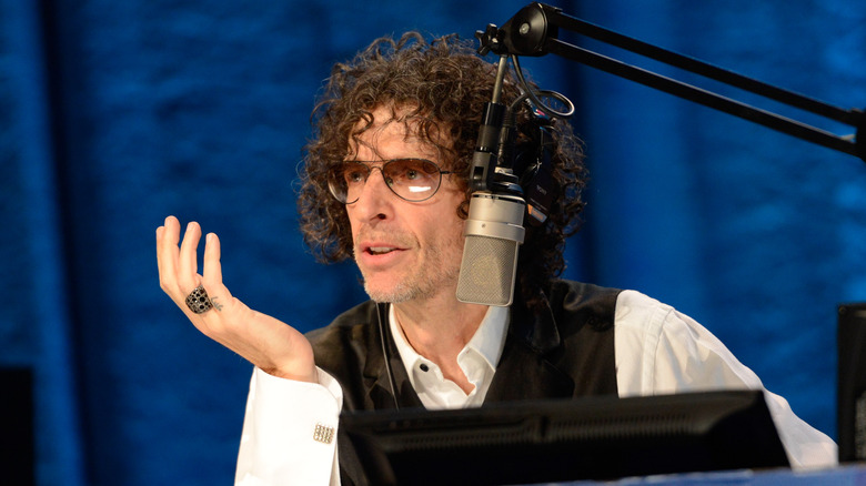 Howard Stern attending birthday event