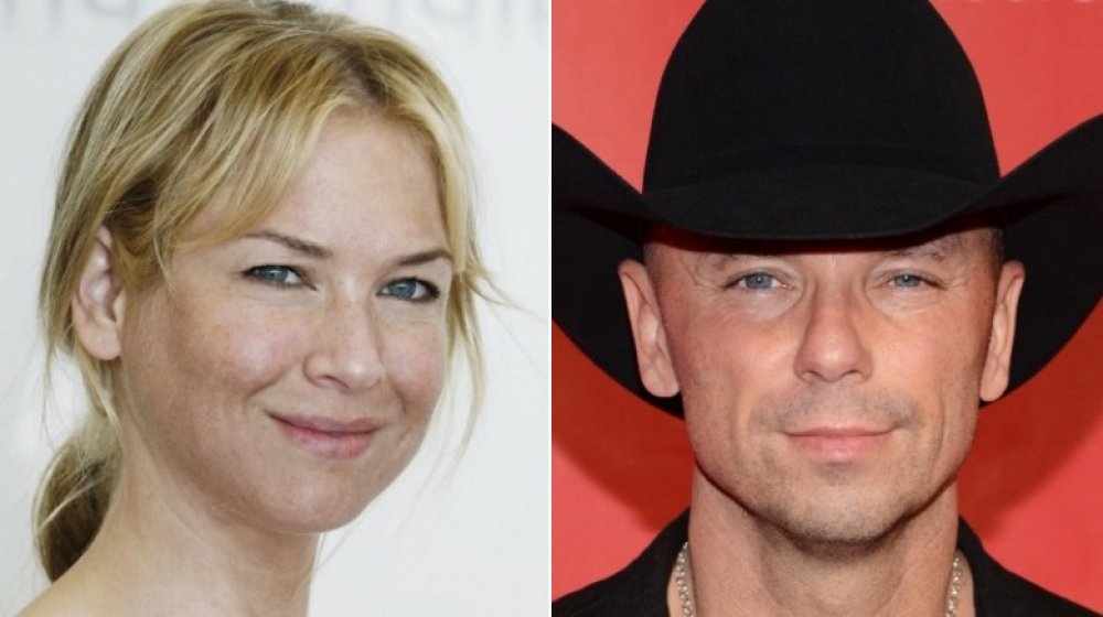 Split image of Renee Zellweger, Kenny Chesney