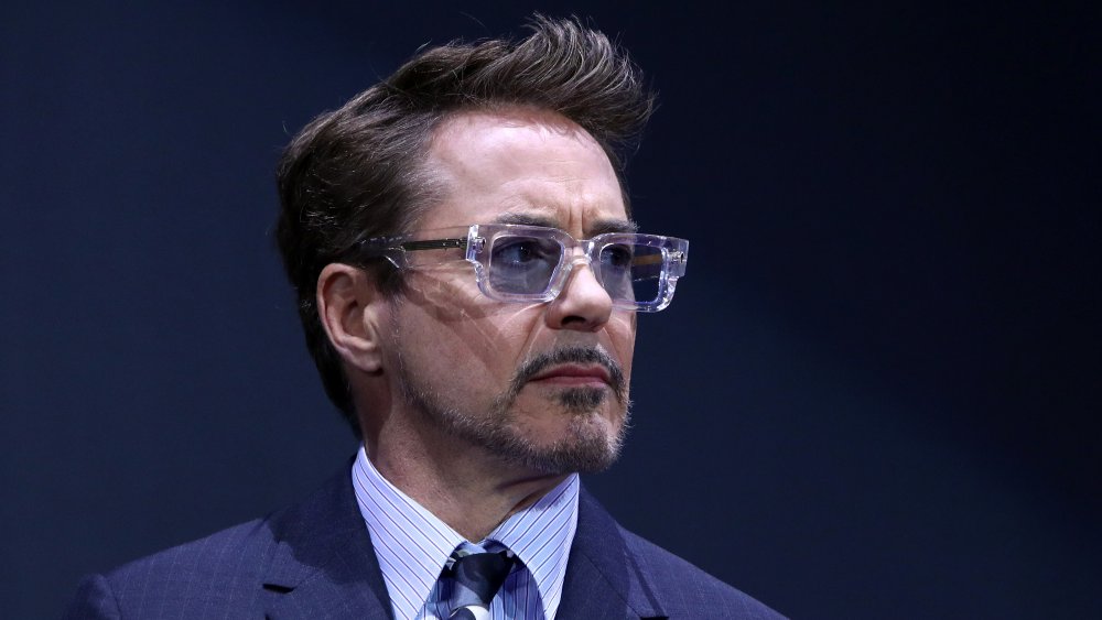 Robert Downey Jr. at an Avengers fan event