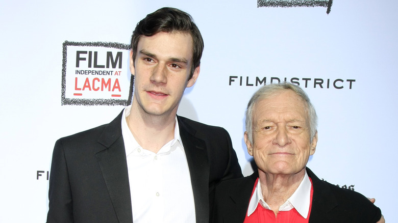 Cooper Hefner and Hugh Hefner