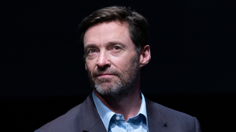 Hugh Jackman at a press conference