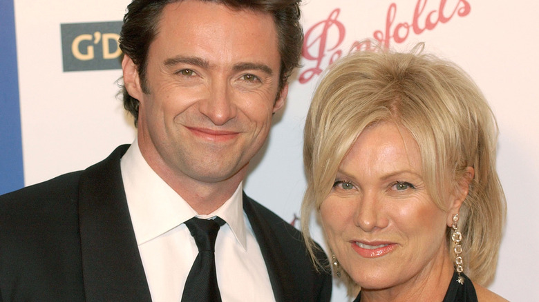 Hugh Jackman and Deborra-Lee Furness on the red carpet