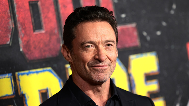 Hugh Jackman black shirt