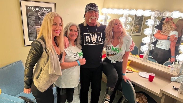 Hulk Hogan, Sky, and some fans at 50 Legs