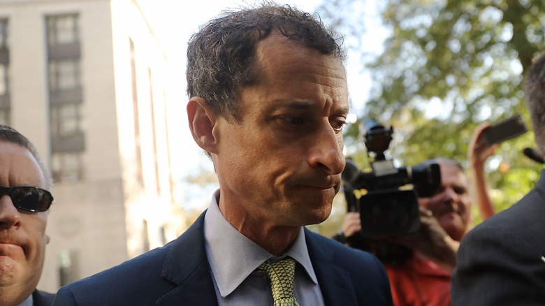 Anthony Weiner looking sad