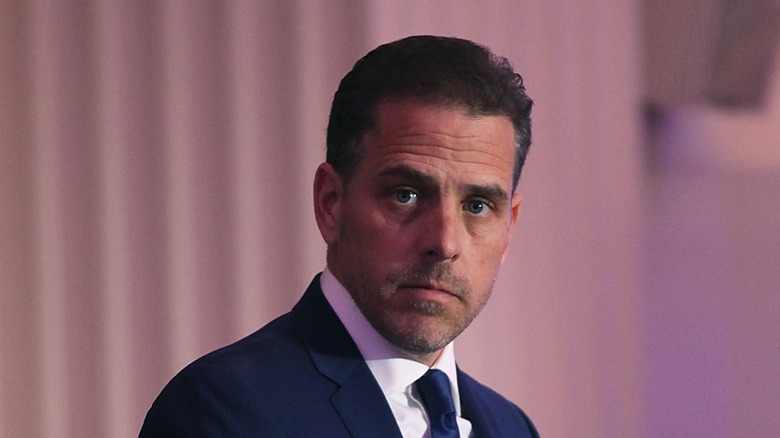 Hunter Biden wearing a suit