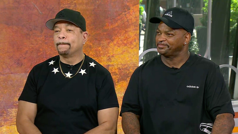 Ice-T and friend Spike sitting