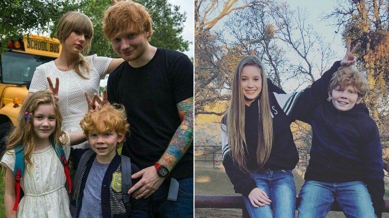 The kids from "Everything Has Changed" then and now