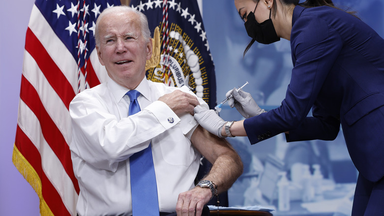 Joe Biden getting COVID-19 booster