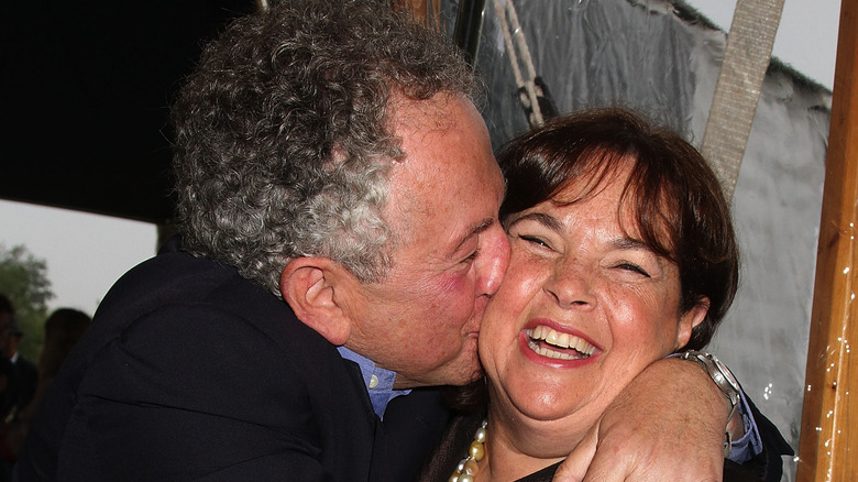 Jeffrey Garten kissing Ina Garten