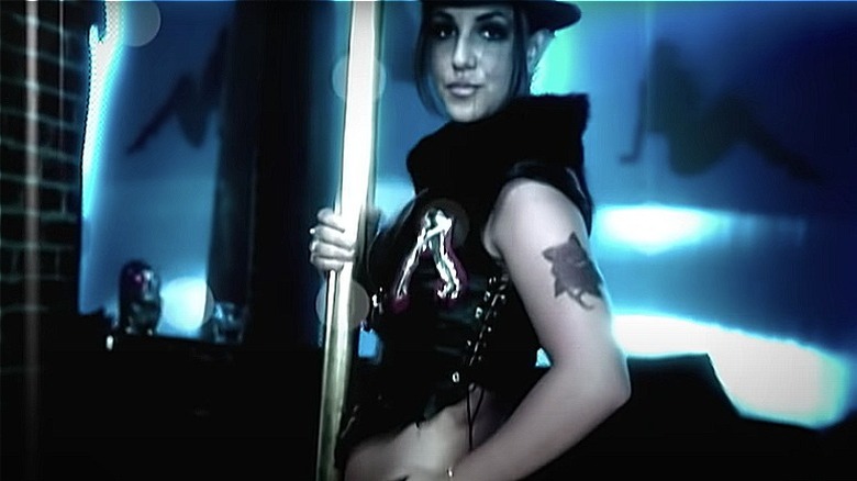 Britney Spears in her Gimme More music video 