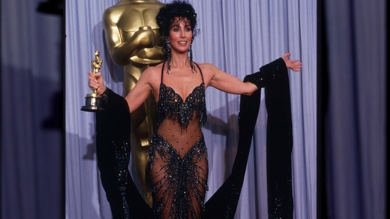 cher oscar win outfit